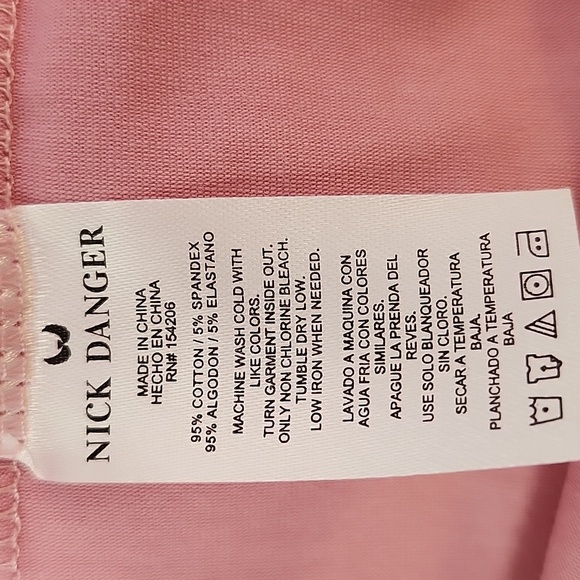 NICK DANGER Women's Pink Pull-Over Polo Shirt Golf Tennis Activewear Medium - Picture 6 of 7